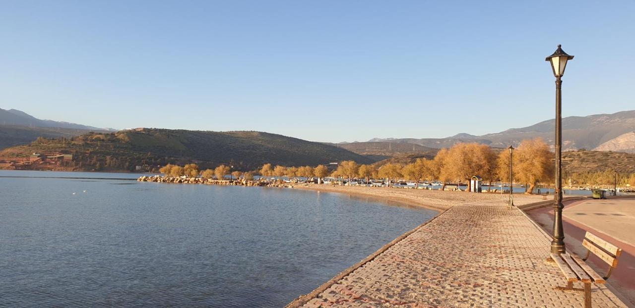 Beach House In Itea-Delphi Esterno foto