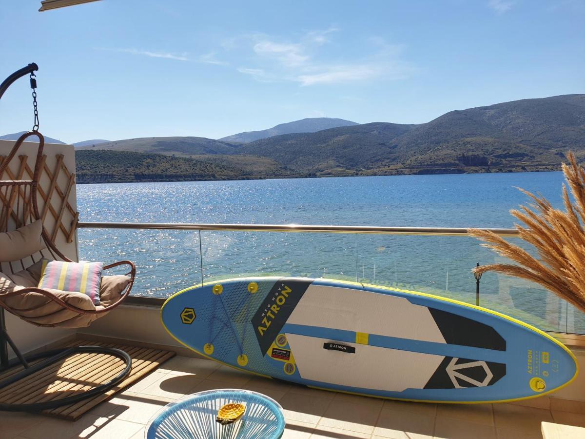 Beach House In Itea-Delphi Esterno foto